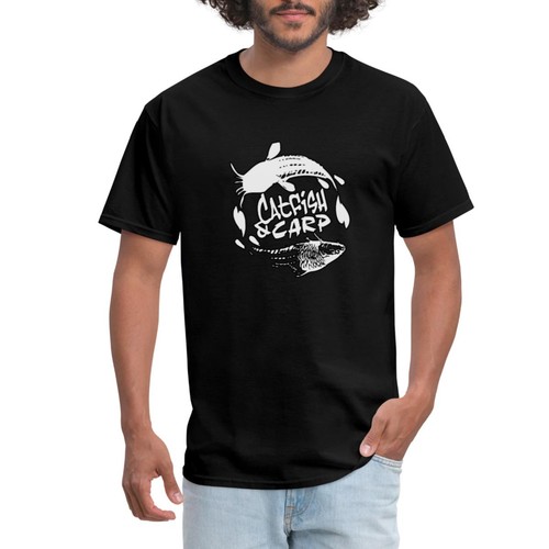 Catfish carp black and - black, white