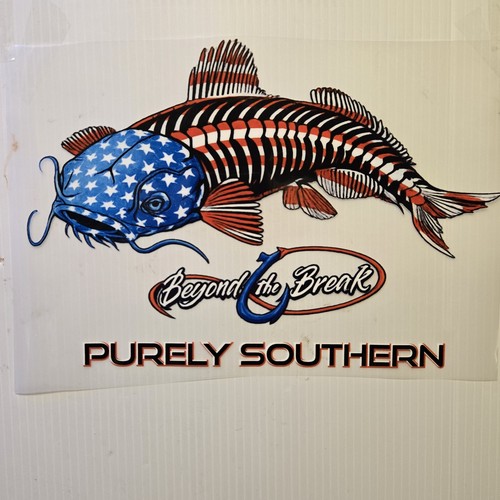 Catfish fishing american flag - fishing,